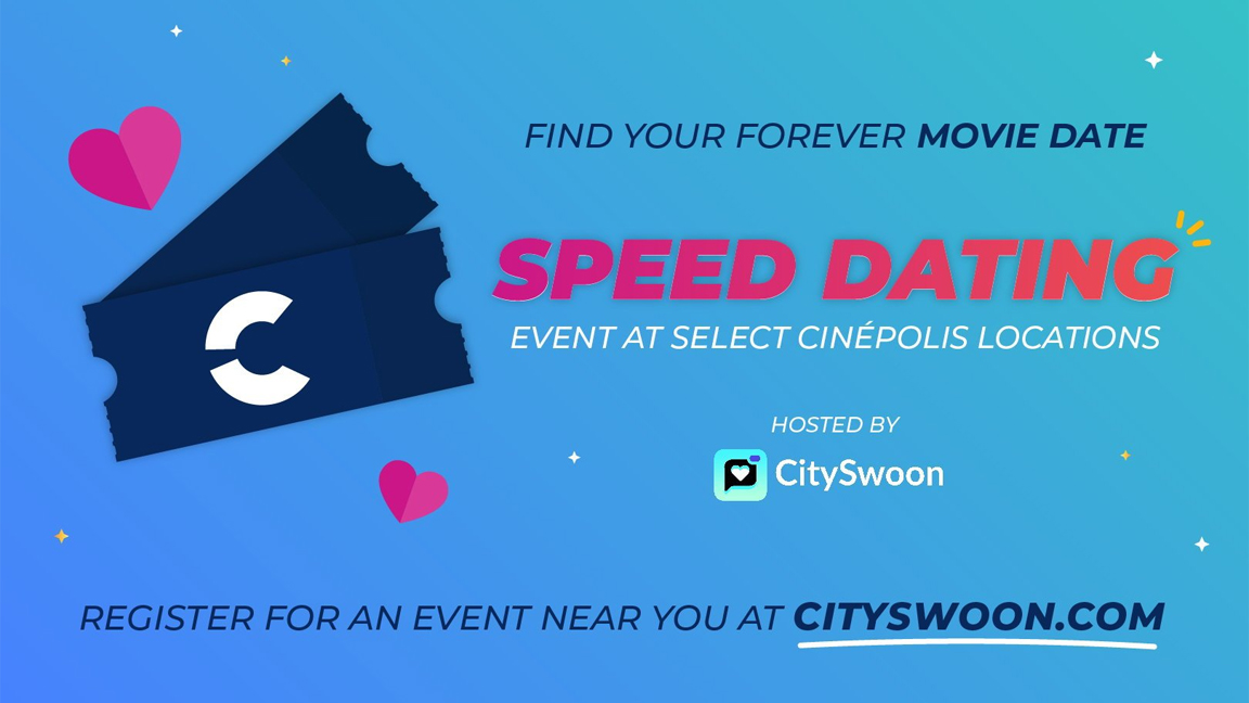 Del Mar Highlands Town Center - Find Your Forever Movie Date Speed Dating CitySwoon + Cinepolis Luxury Cinemas
