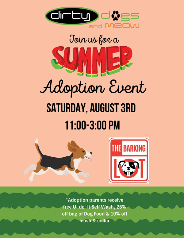 Adoption Event 8 3 24 Barking Lot