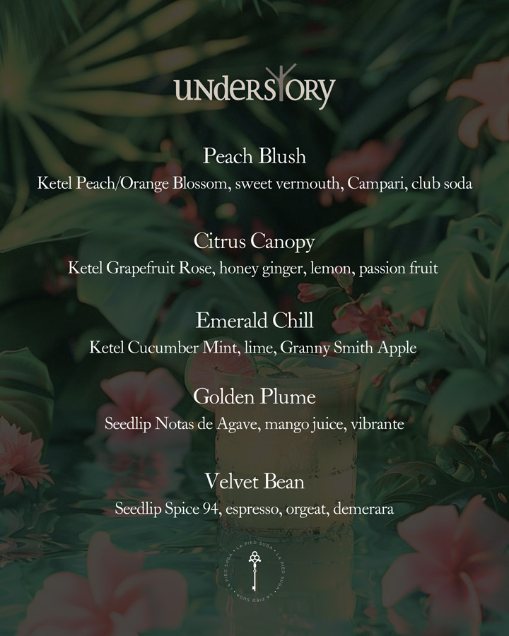 Understory dry january menu