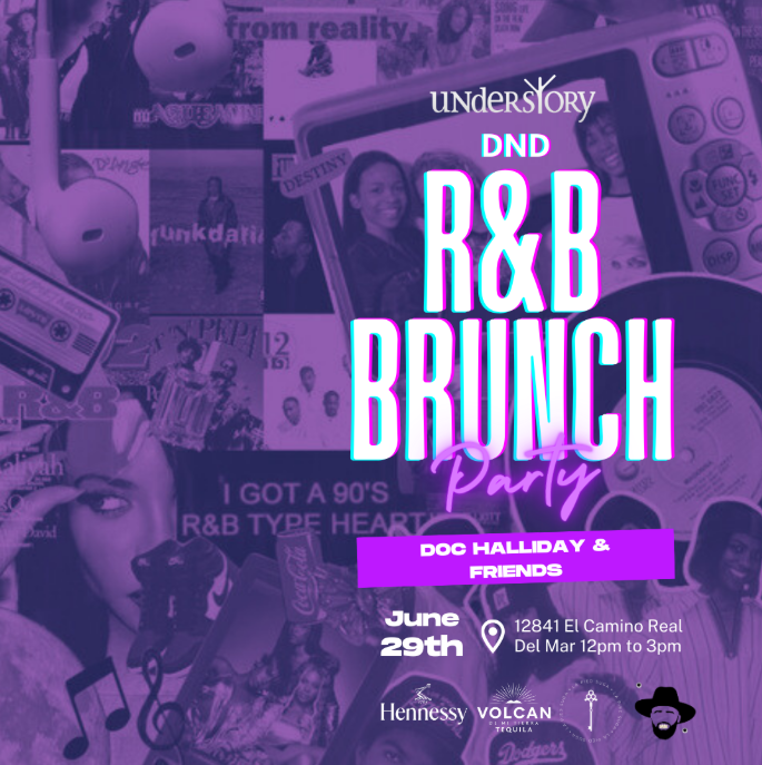 Understory Bar Sky Deck at Del Mar Highlands Town Center DND Understory R&B Brunch Party w Doc Halliday & Friends