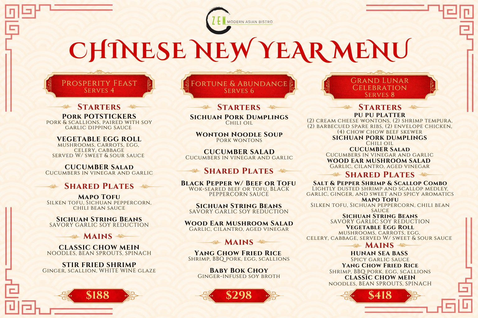 Zen Chinese New Year Feast 5