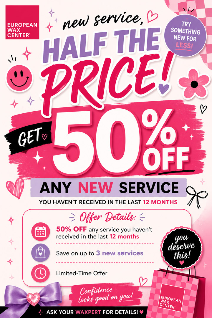 European Wax Center August Promo